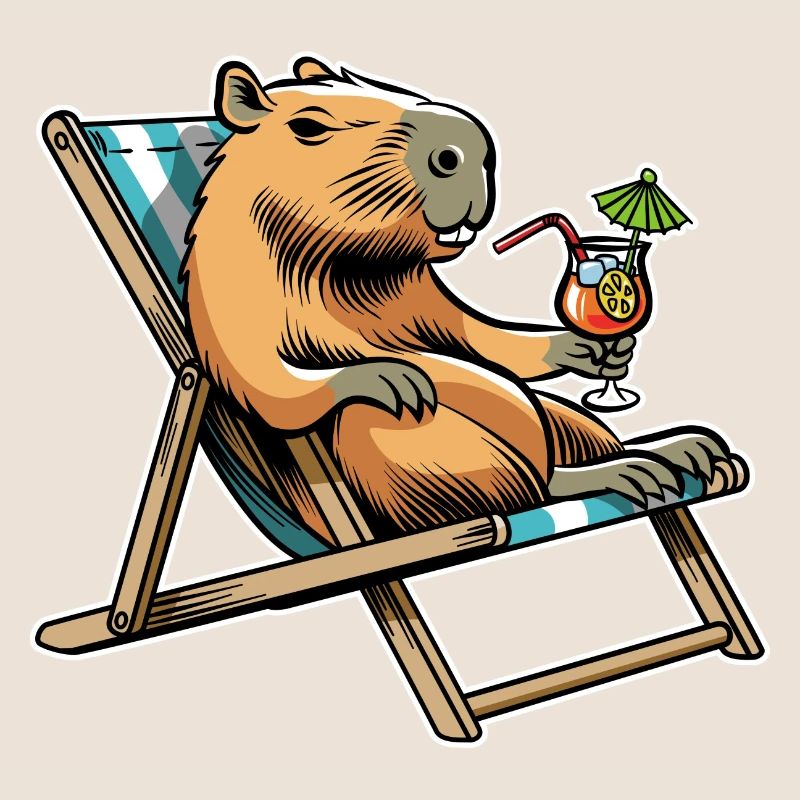 Ne vous inquiétez pas, soyez Cappy - Capybara - Vacances