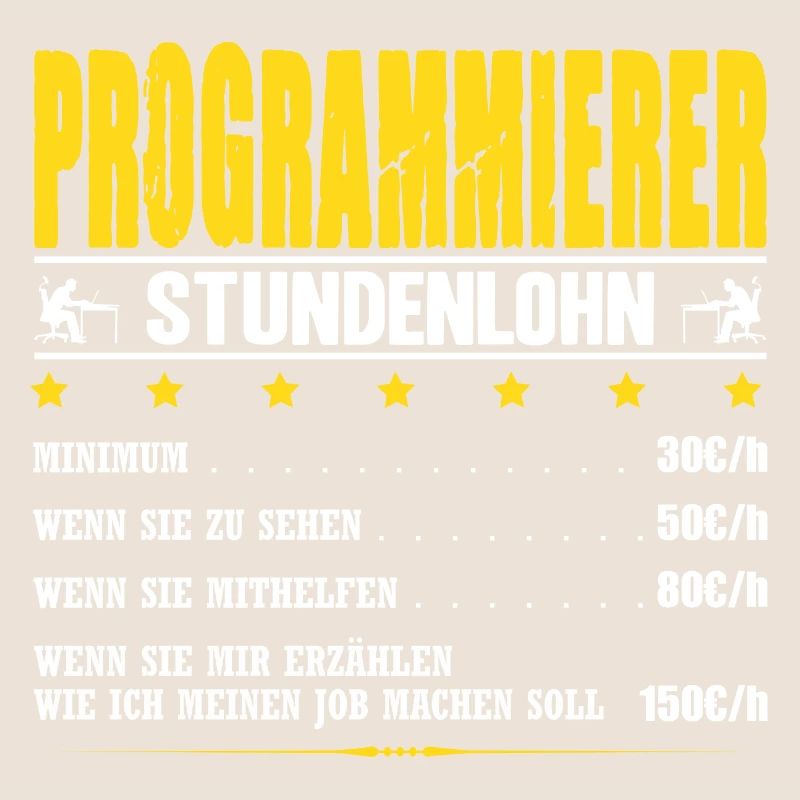 Programmierer Stundenlohn Informatik IT-Techniker
