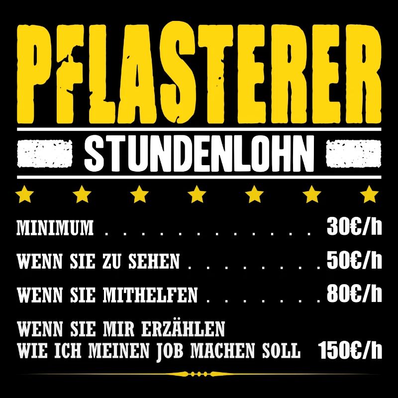 Pflasterer Stundenlohn Steinleger Pflastersetzer