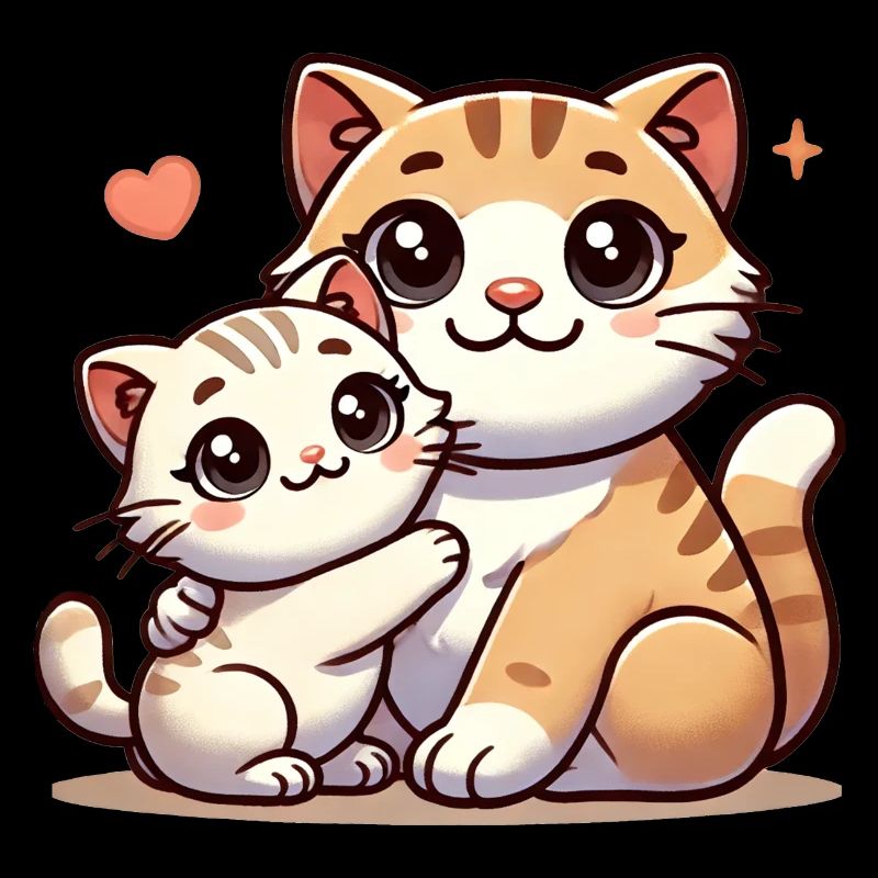 Parent chat aimant avec enfant