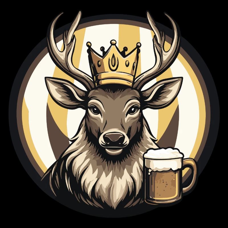 Bande dessinée de bière de cerf
