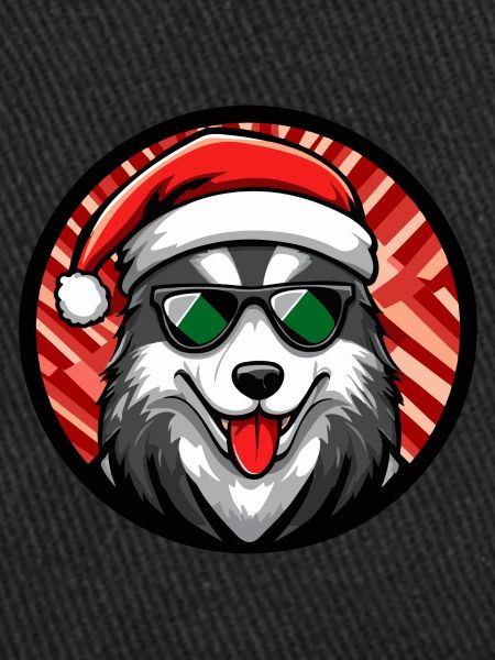 Husky chien Noël cool