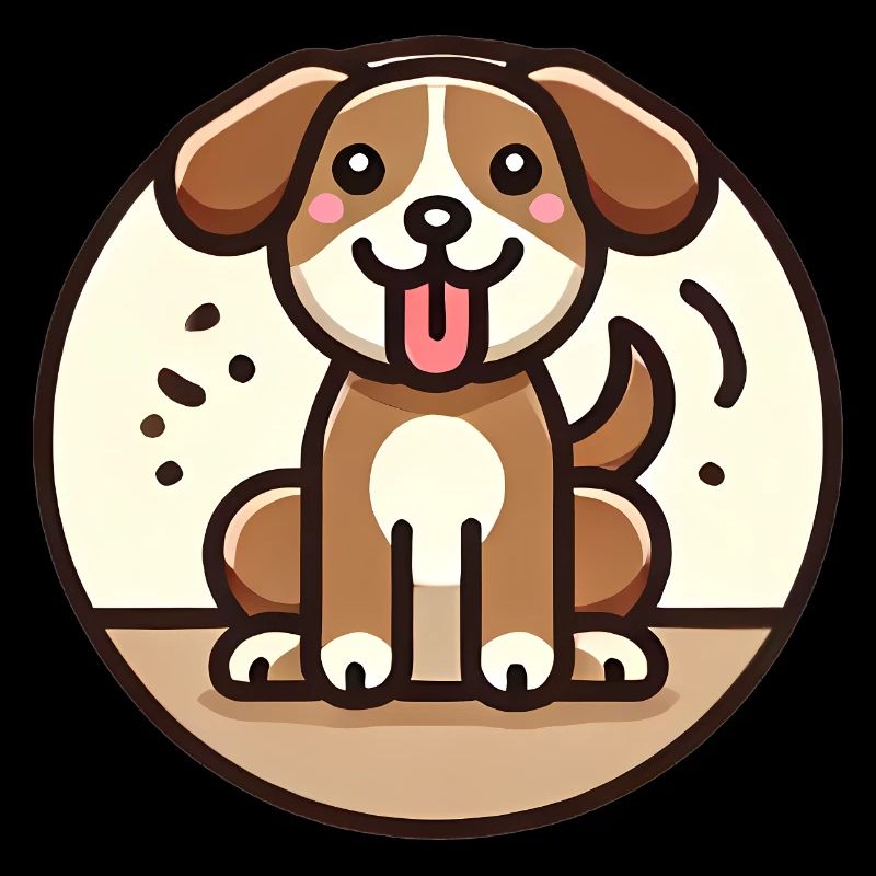 Conception de chien de dessin animé ludique
