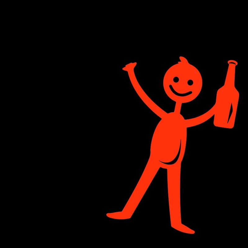 Bière buvant Figurine bâton