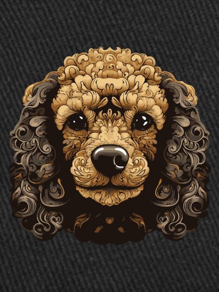 Caniche chien portrait