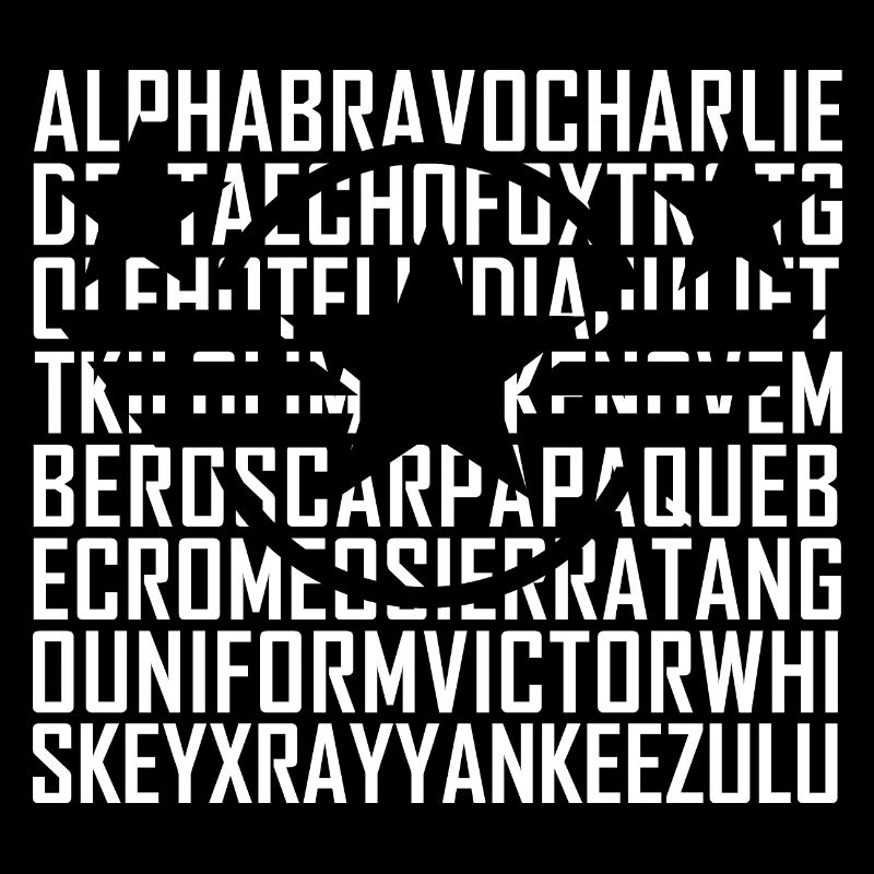 Alphabet Morse Code militaire Radio Amateur Ham Pilot