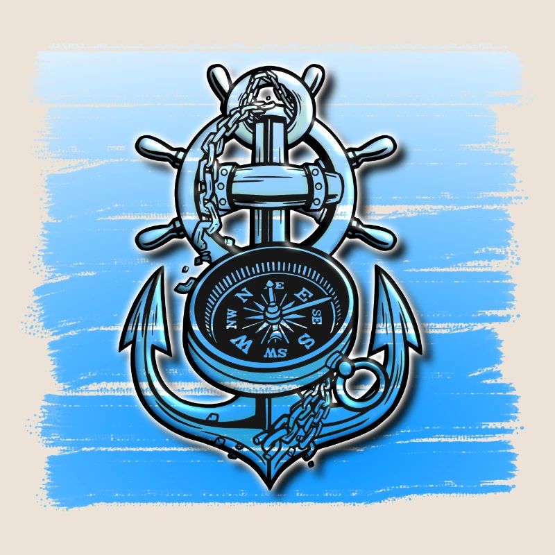 Anker Design Schiff Boot Seefahrt Maritim