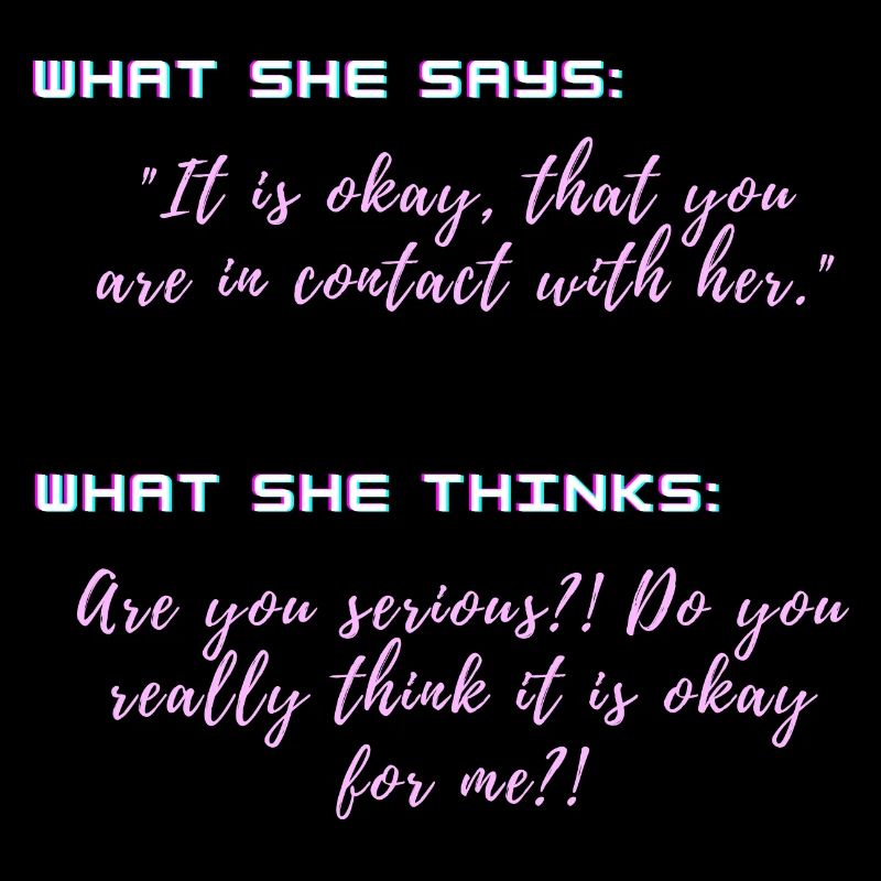 Vous : pas de go=contact avec les Ex