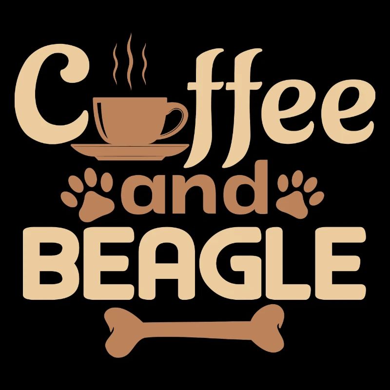 coffe and beagle