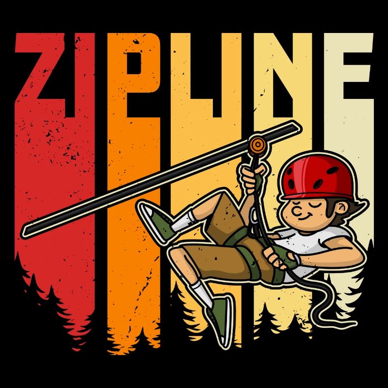 Zipliner Ziplining Zip Line Hobby Forest Mountains