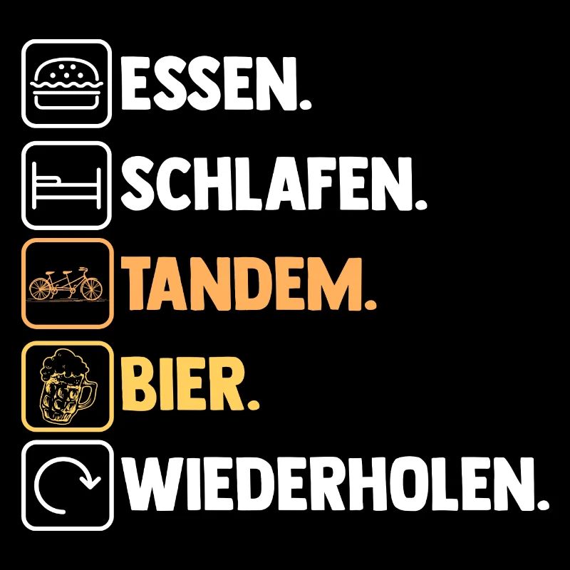 Fahrrad Radfahrer Bier Tandem