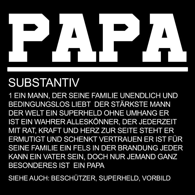 Papa Definition Vatersein Geschenk