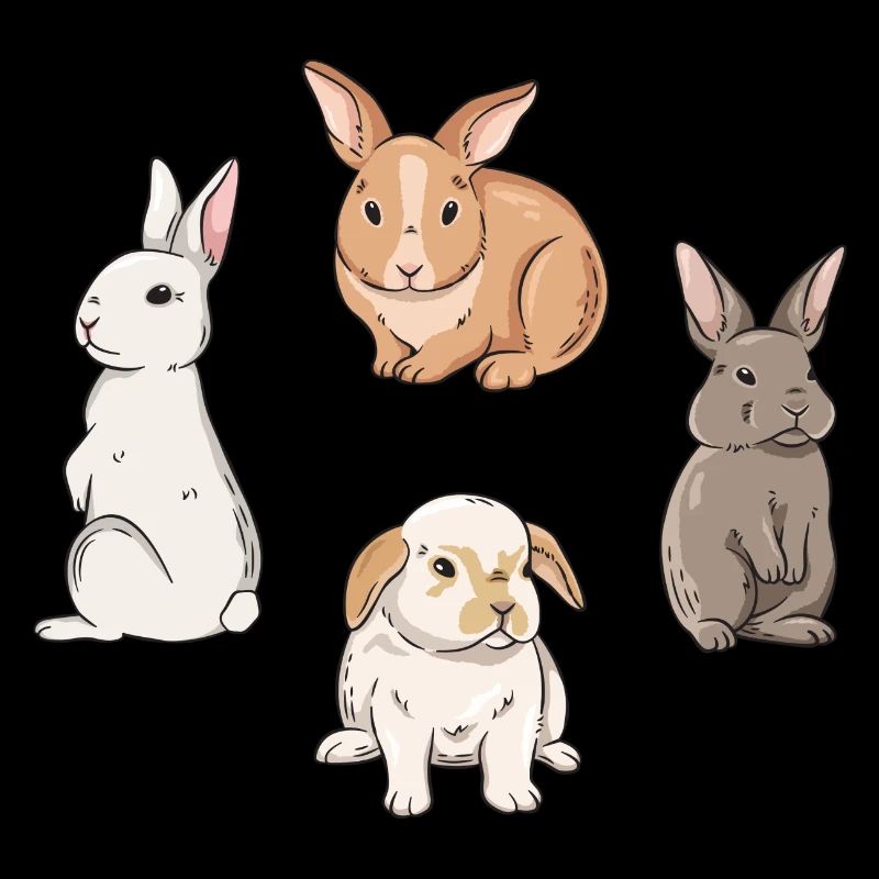 Conception de lapin mignon pour les propriétaires de lapins