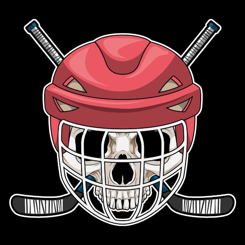 Totenkopf Eishockey Eishockeyschläger
