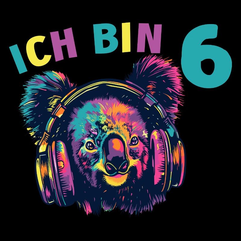 6 Jahre Koalabär Kopfhörer Koalabären 6 Geburtstag