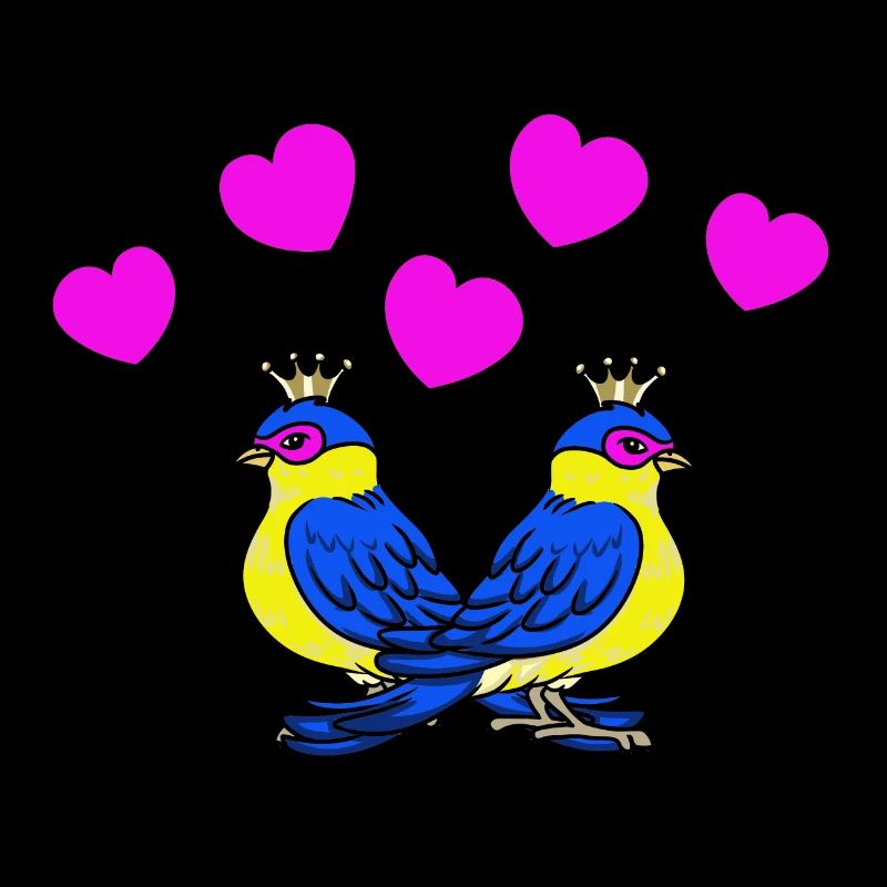 Birds Love Hearts Relation Saint-Valentin