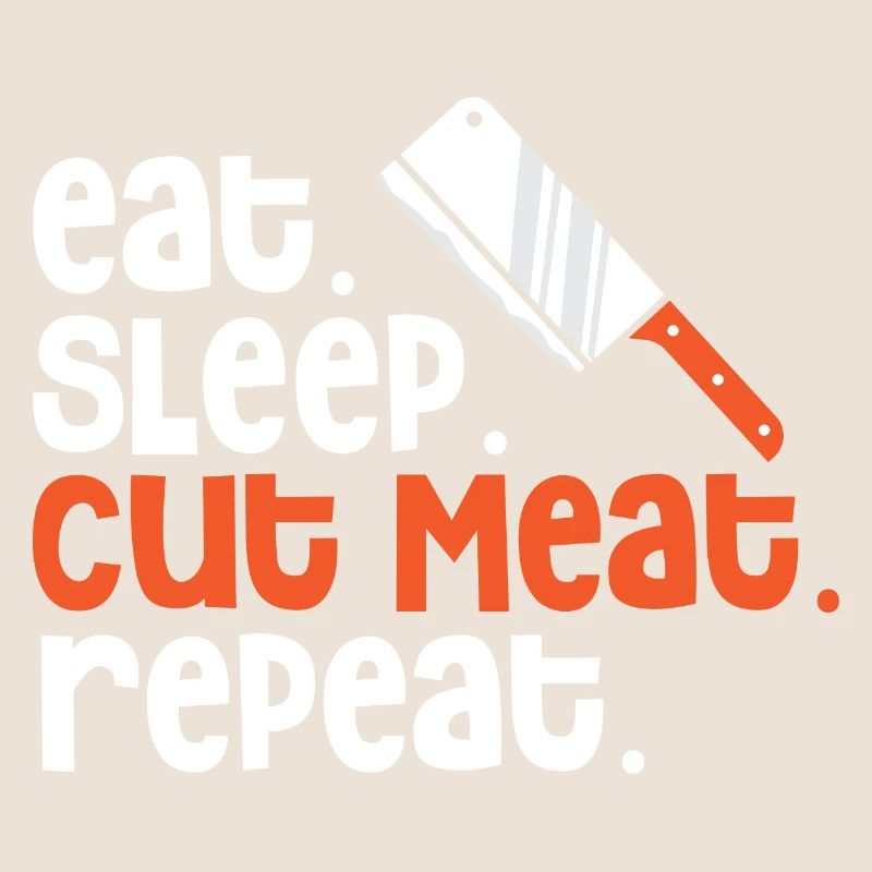 Fleisch schneiden Fleischer Metzger Hackfleisch