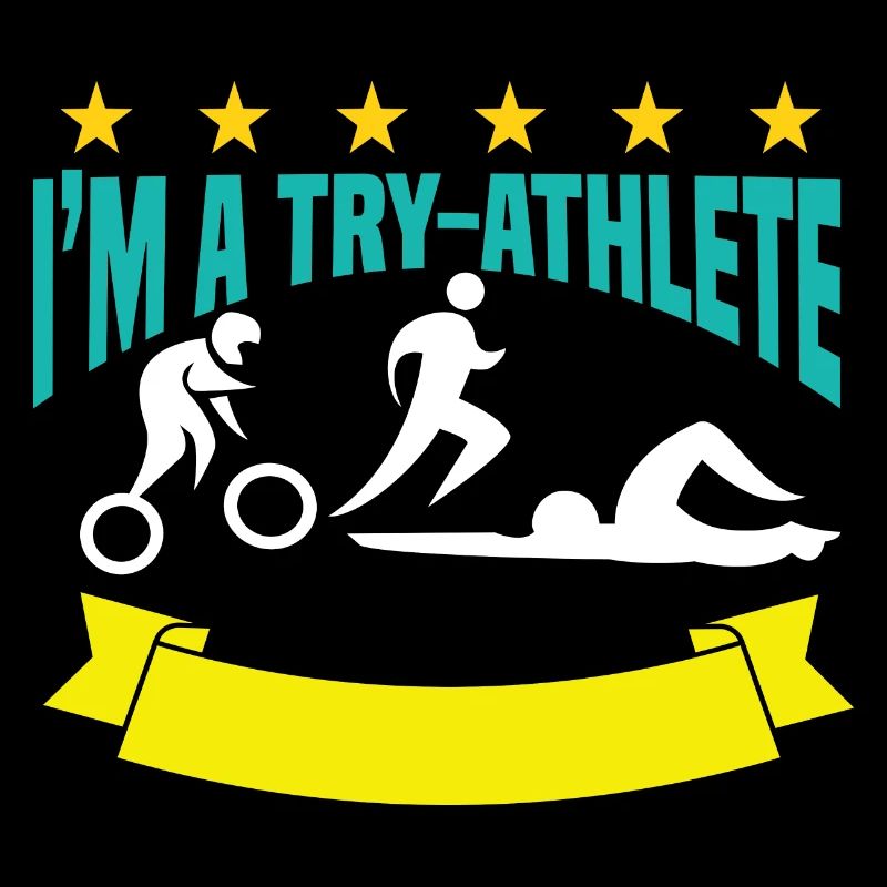 Motif de triathlon pour triathlètes