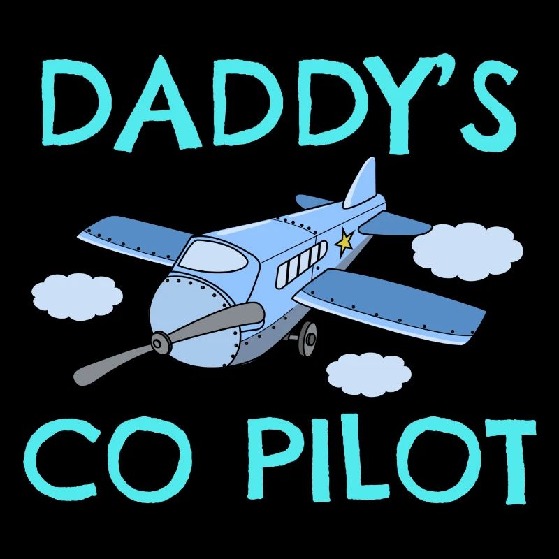 Airplane Pilot Flying Father Co-Pilot I Gift