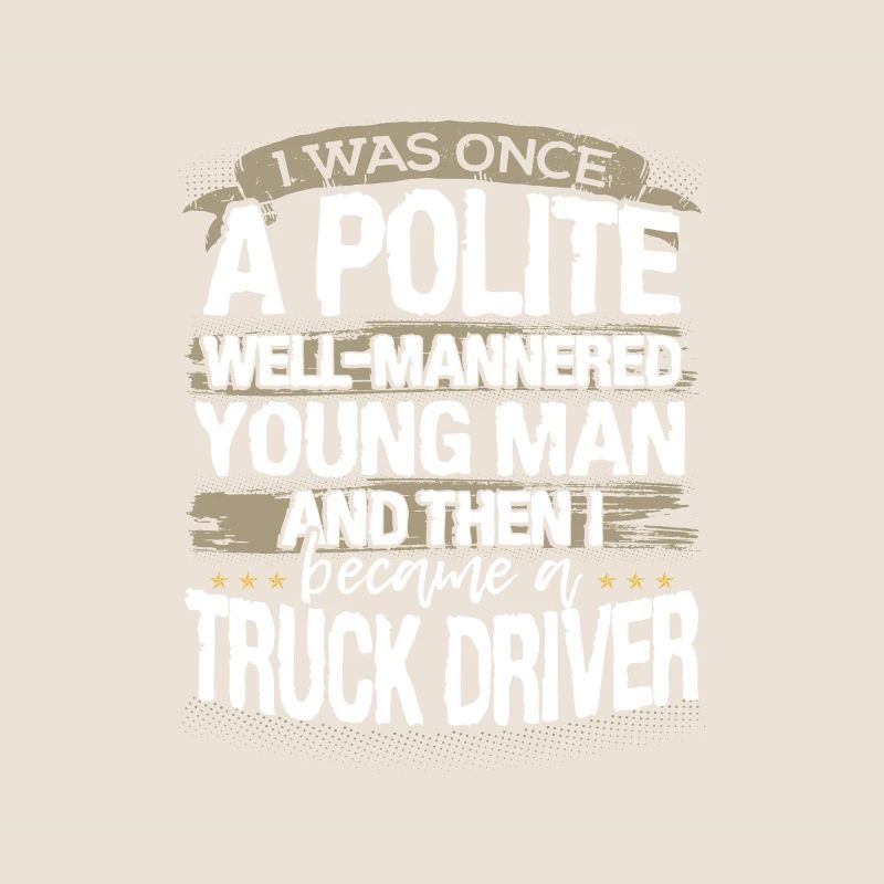 LKW-Fahrer Geschenk einmal ein höflicher junger Mann, dann ich