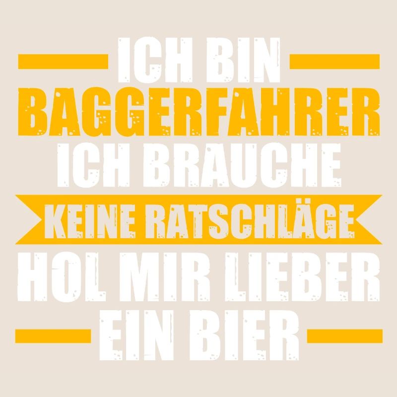 Baggerfahrer Bier Bagger Geschenk