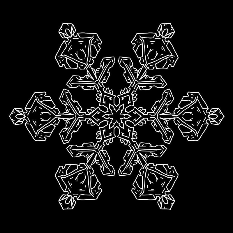 Mandala flocon de neige