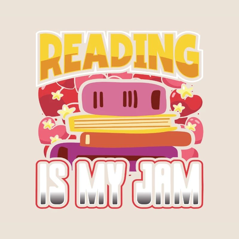 Reading is My Jam Fun Book Lover Gift