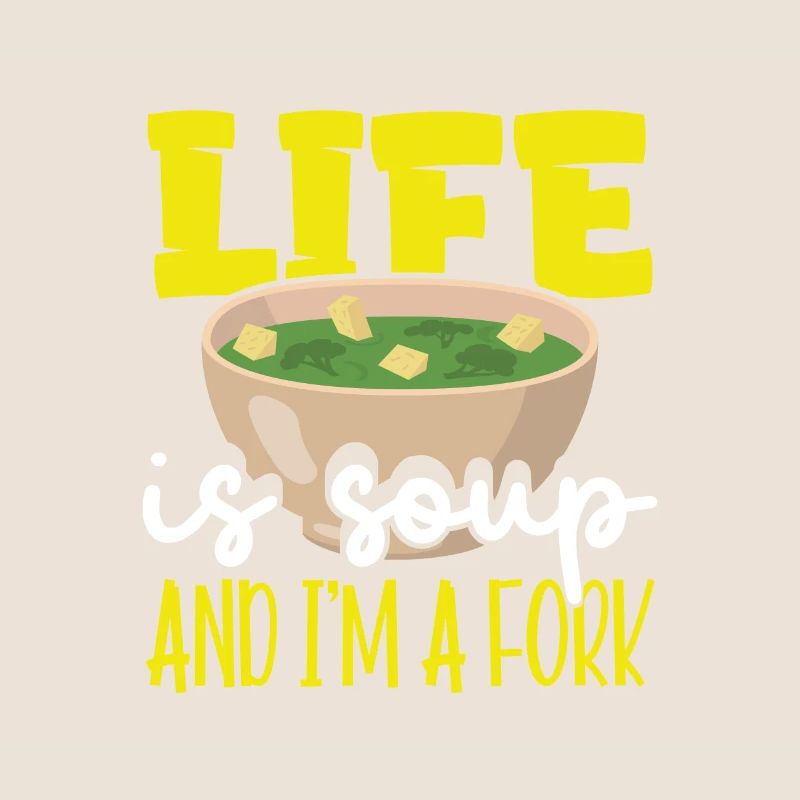 Sarkastisches Leben ist Suppe und ich bin ein Fork Sarkasmus Geschenk