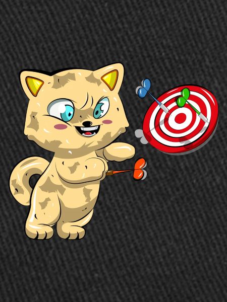 Cat Playing Darts