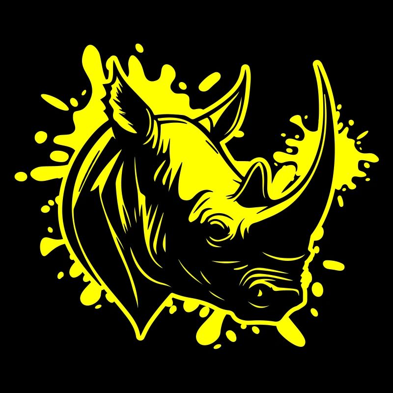 Tête d’animal de rhinocéros