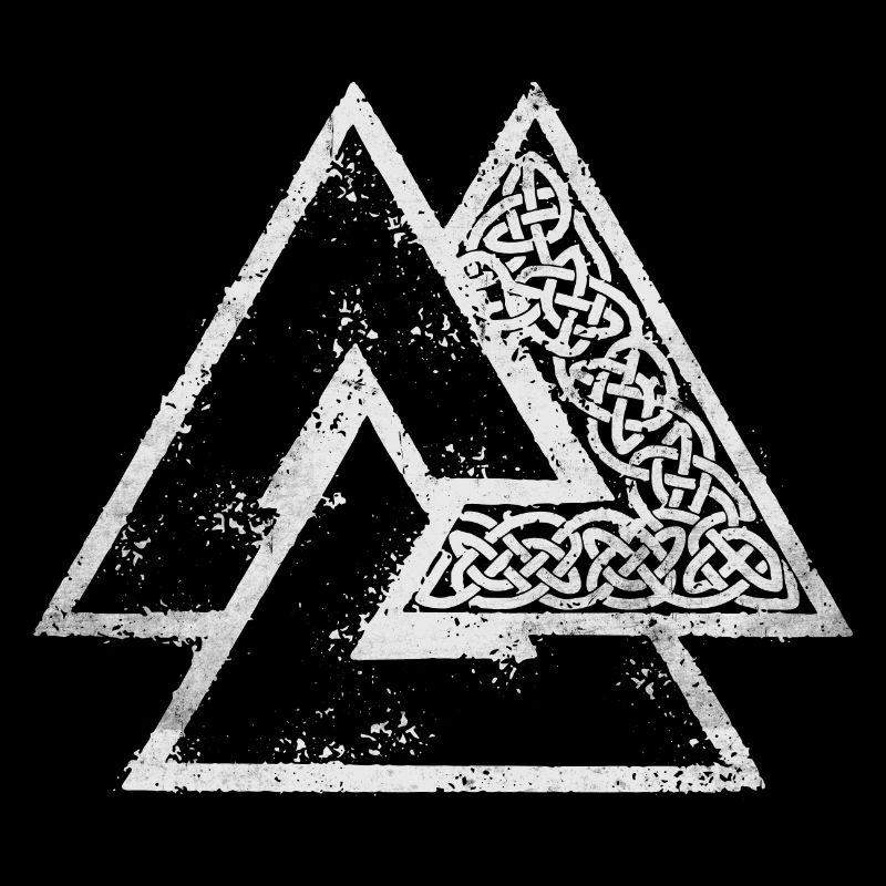 Wir sehen uns in Walhalla, Valknut Wikinger Odin Liebhaber