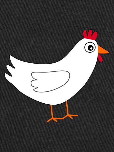 weißes Huhn Geschenk Bauern