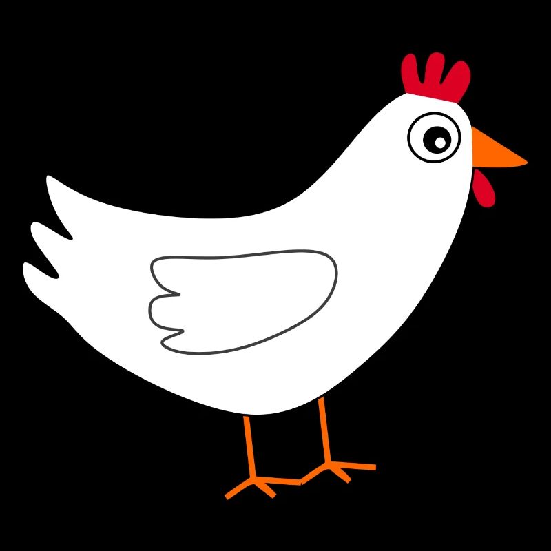 weißes Huhn Ostern