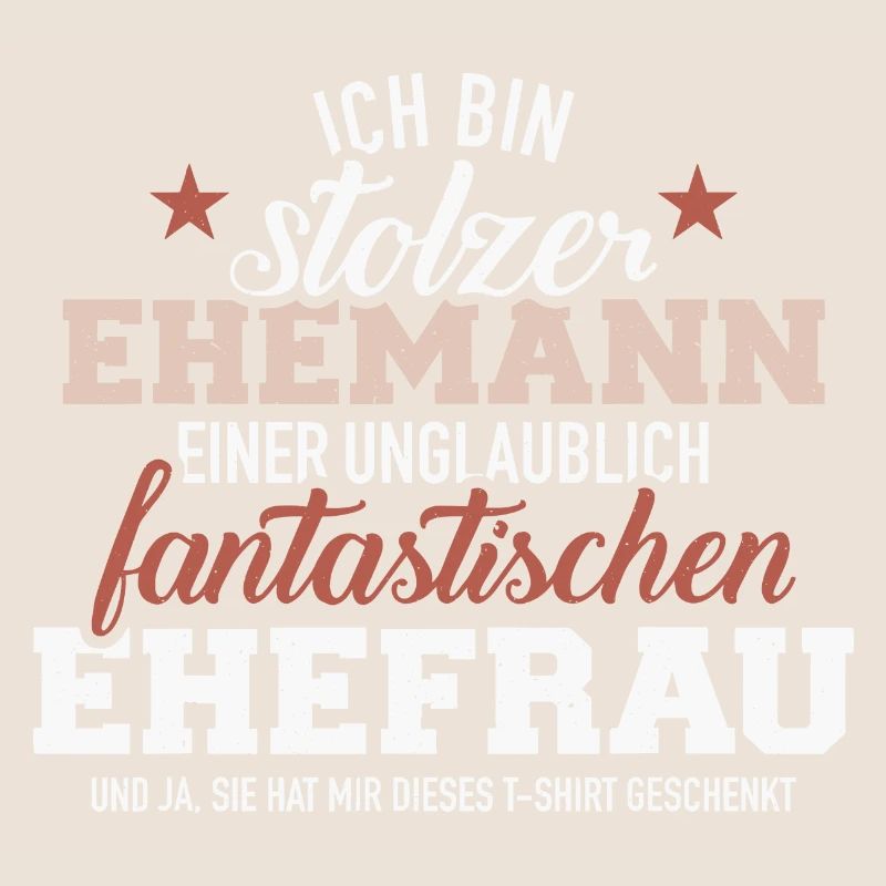 Stolzer Ehemann von fantastischer Ehefrau