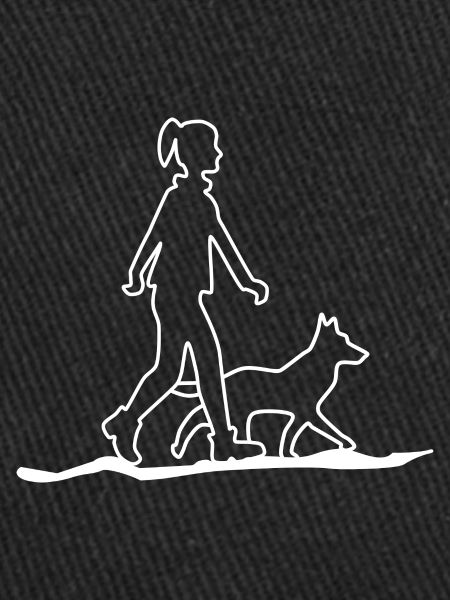 Femme avec chien