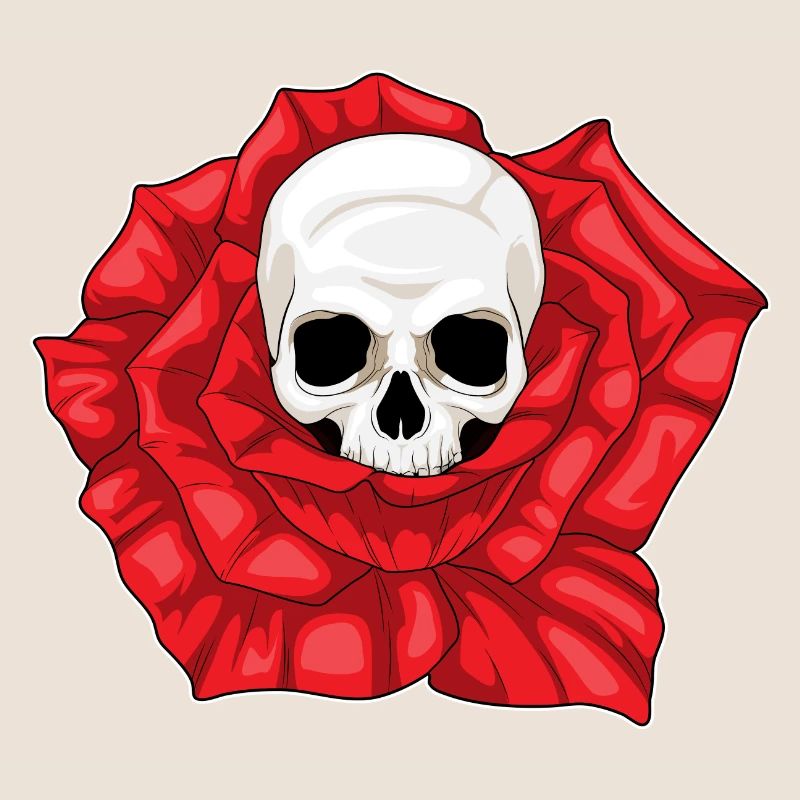 Fleurs de Rose Crâne