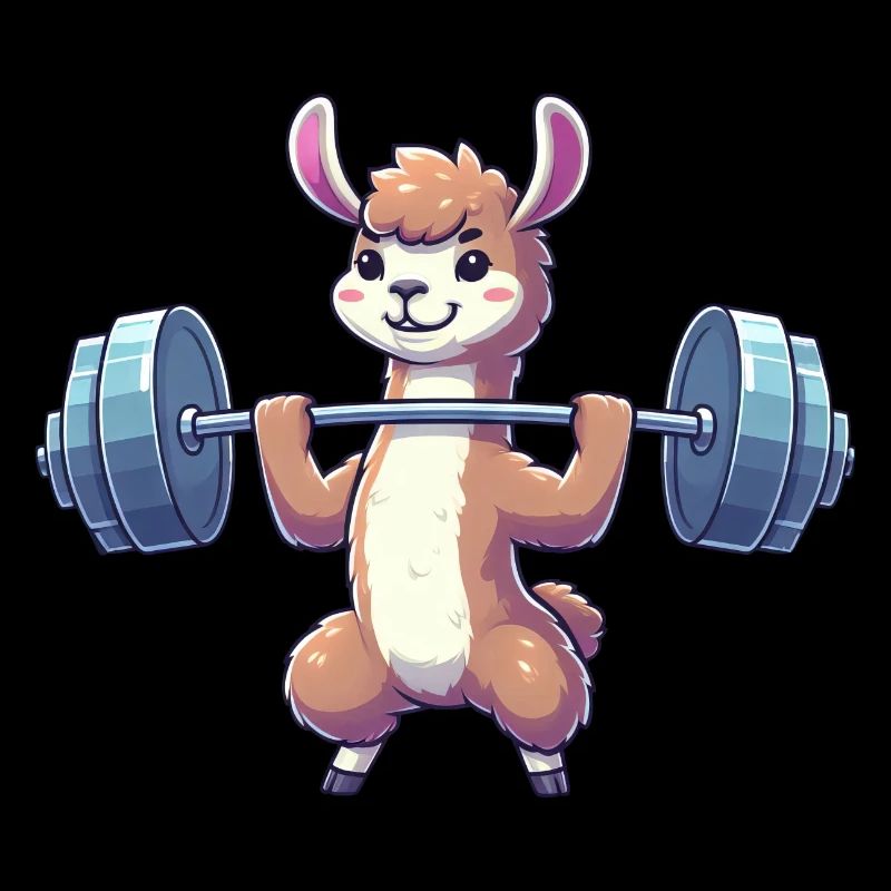 Strong Llama Alpaca Dumbbell Weight Workout