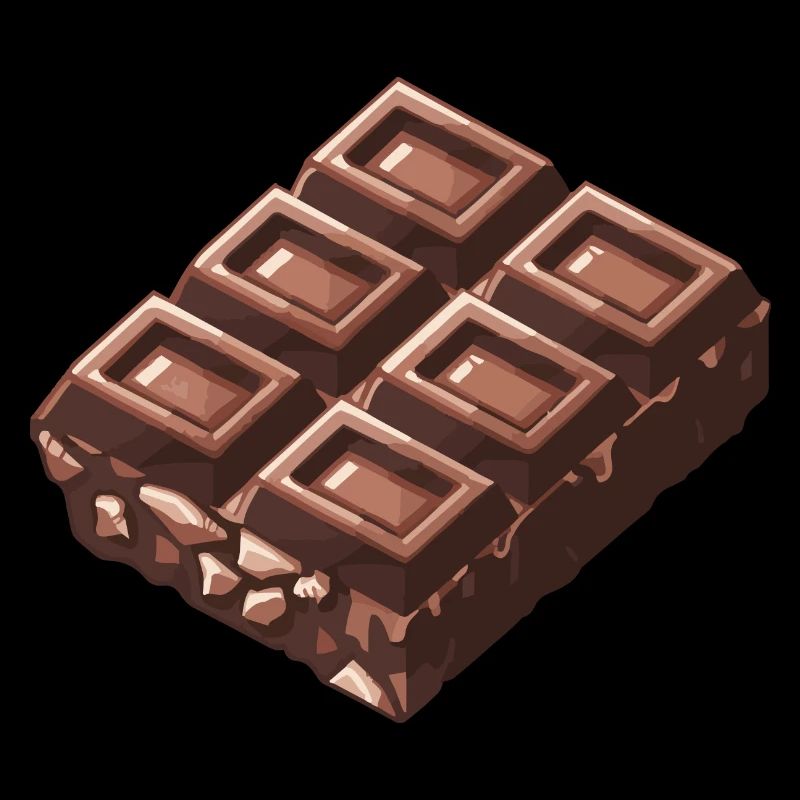 Joueur de pixels chocolatés