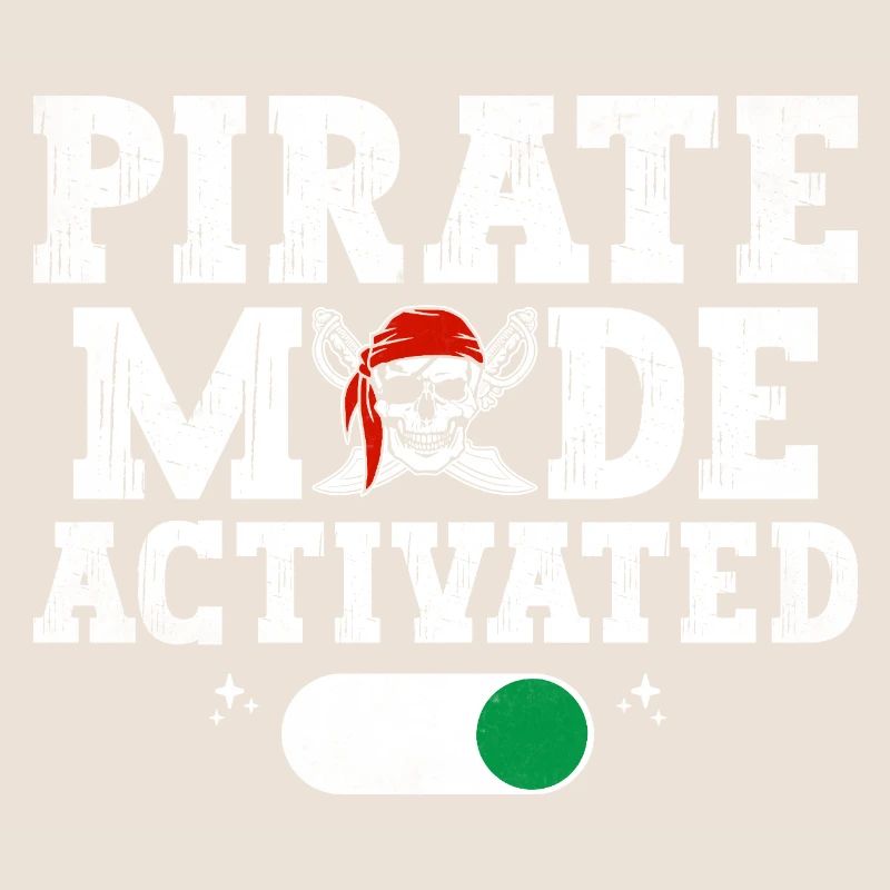 Pirate Mode Activated Pirate Youth Design