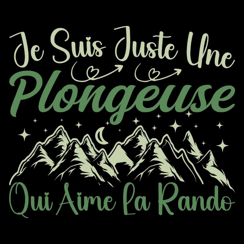 Plongeuse aventurier passionnée de Randonnée