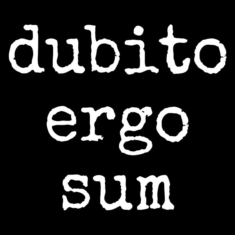 Dubito Ergo Sum - Je doute donc je suis