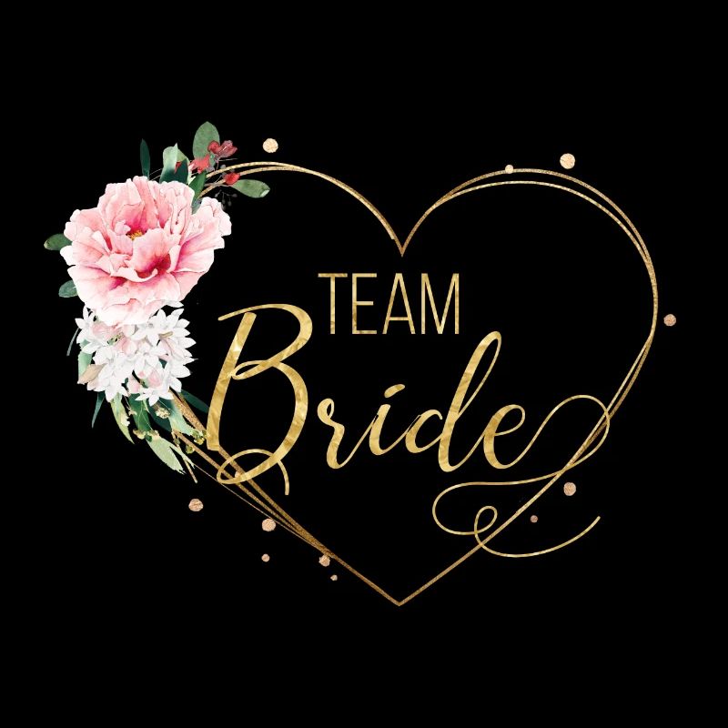 Herz BlumenTeam Bride personalisierbar