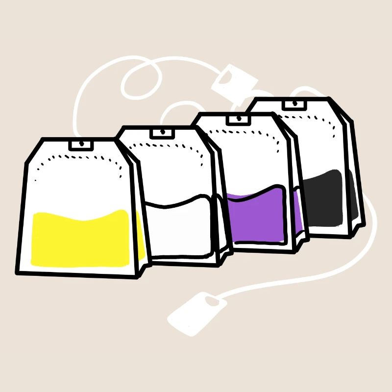 Nonbinary Pride Sachet de thé Nonbinary Pride Nonbinary