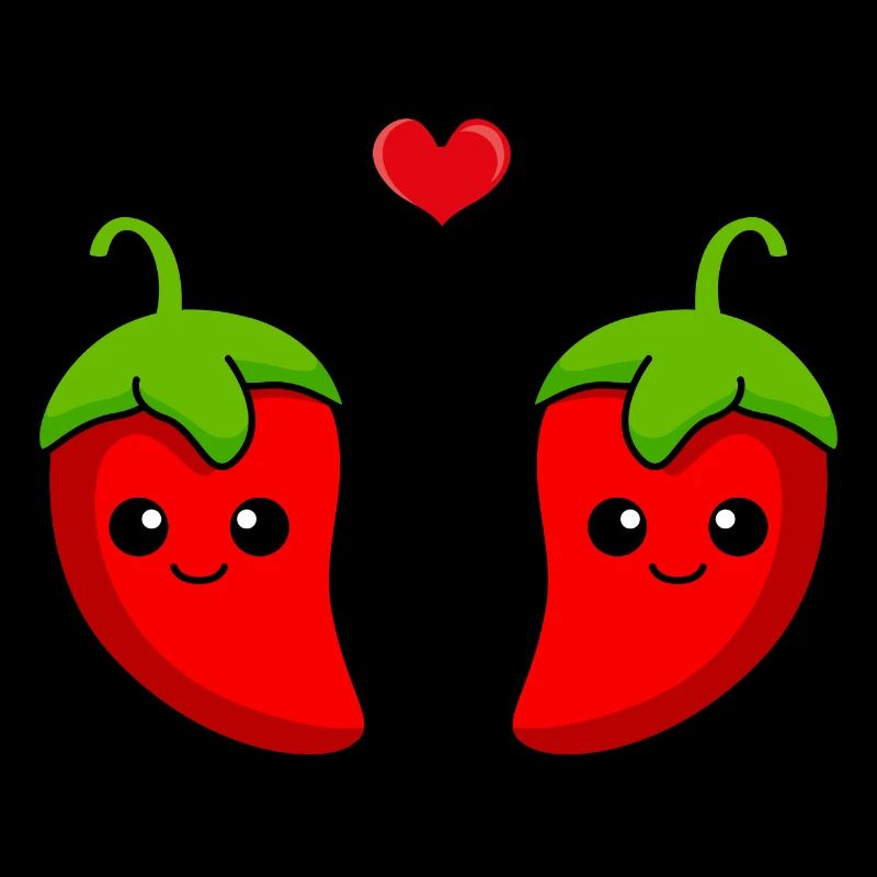 Chilli Paar Liebe Comic