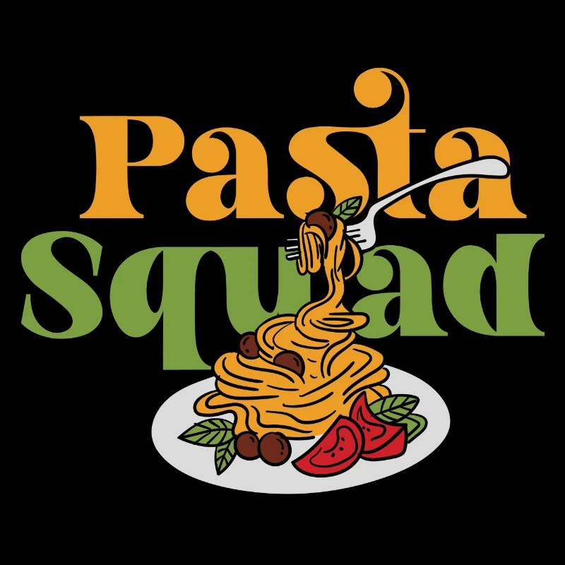 Pasta Squad Citation drôle Spaghetti Amoureux