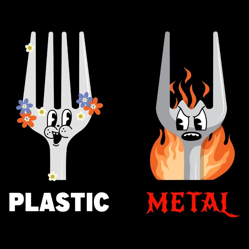 Fourchette Plastic Metal Musique