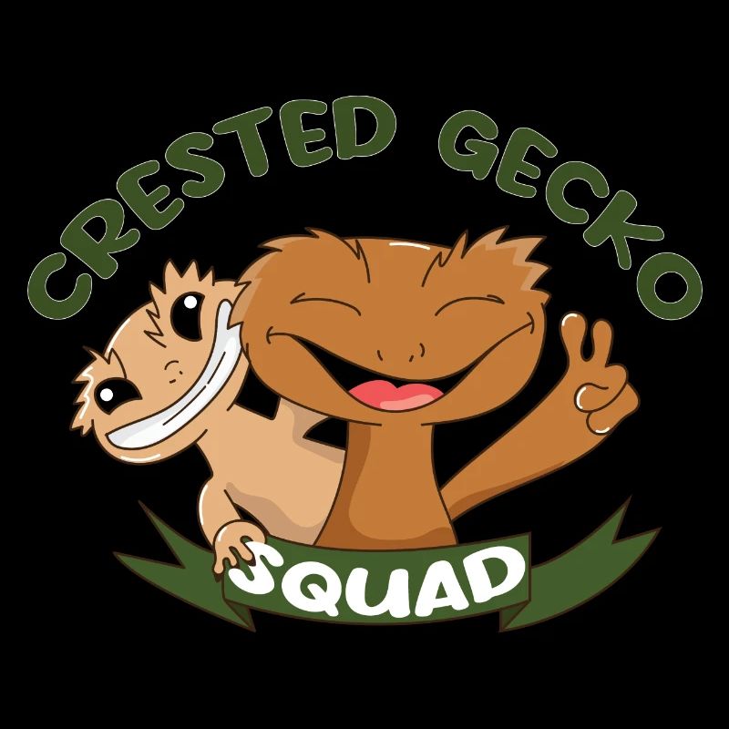 Crested Geckos Squad Team Reptilien Echsen