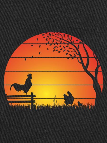 Chickens Sunset