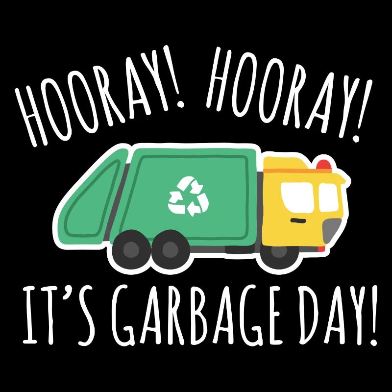 Garbage trucks, garbage day, garbage collection