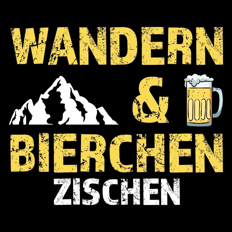 Wandern Bier Wanderer Geschenk